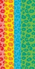 75x150 cm - Toalha de praia infantil 100% algodão 480 g/m²: Azul / verde