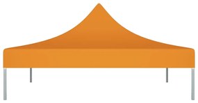 Teto para tenda de festas 3x3 m 270 g/m² laranja