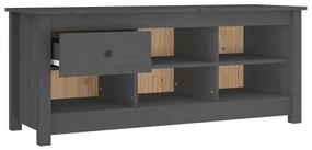Sapateira 110x38x45,5 cm pinho maciço cinzento