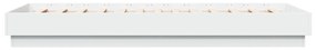 Estrutura de cama 100x200 cm derivados de madeira branco