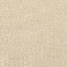 Sofá-cama com colchão 80x200 cm tecido cor creme