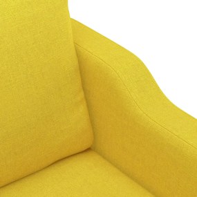 Poltrona Bianca - Em Tecido - Cor Amarelo - 78x77x80 cm - Assento, Apó