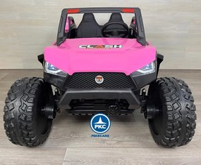 Carro eletrico crianças Todo terreno Clash 24V MP4 2.4G Rosa