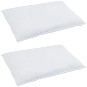 Edredão com travesseiro 3 pcs Branco 240 x 260 cm Penugem