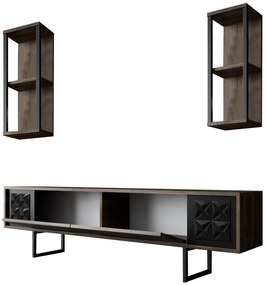 **** Unidade TV Black Line – Nogueira e Preto – 180 x 30 x 48 cm

**