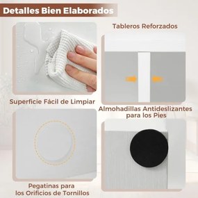 Estante sala, escritório com 7 cubos 49,5 cm x 23 cm x 106 cm vertical ou horizontal Branco