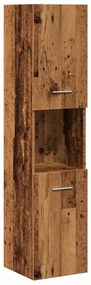 5 pcs conj. móveis casa banho derivados madeira madeira velha