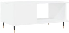 Mesa de centro 90x50x40 cm madeira processada branco