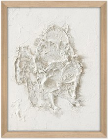 Impressão em tela emoldurada pintada à mão White Beach