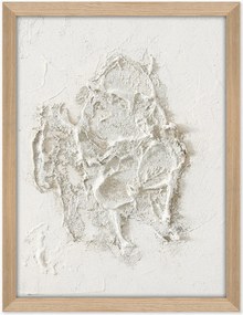 Quadro em tela pintado à mão emoldurado White Beach