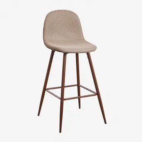 Pacote De 2 Bancos Altos Glamm Madeira Escura & Toupeira & ↑75 Cm - Sklum