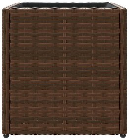 Vaso de jardim 36x30x32 cm vime PE castanho