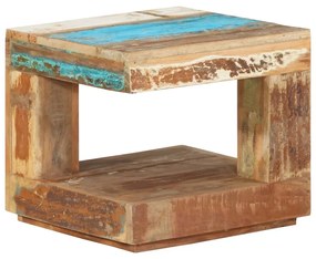 Mesa de centro 45x45x40 cm madeira recuperada maciça