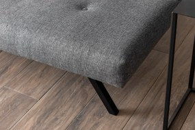 Sofá-Cama Zola de 3 Lugares com Estrutura Metálica – 180x102 cm – Cinz