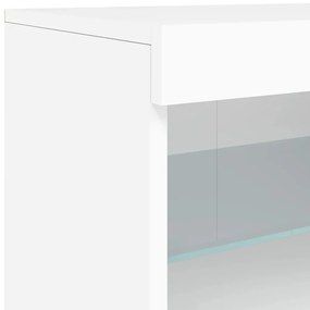 Aparador com luzes LED 41x37x67 cm branco