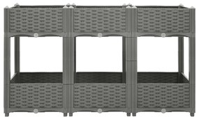 Canteiro elevado 120x40x71 cm polipropileno