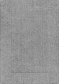 Tapete de lã tufado à mão de pelo curto Textured Border