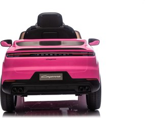 Carro Infantil bateria 12V Porsche Cayenne, pneus EVA Rosa