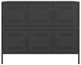 Aparador 100,5x39x79 cm aço preto