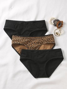 Lote de 3 cuecas de gravidez ENVIE DE FRAISE preto