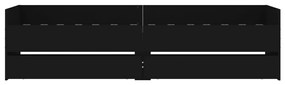 Estrutura de cama com gavetas 90x200 cm preto