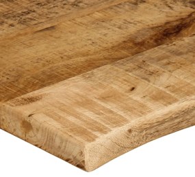Tampo de mesa c/ borda viva 80x60x2,5cm mangueira áspera maciça