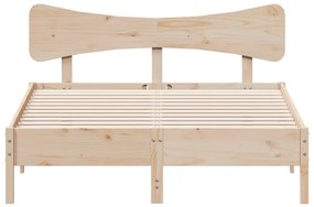Cama sem colchão 120x190 cm madeira de pinho maciça