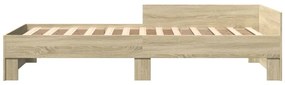 Estrutura cama s/ colchão derivados de madeira carvalho sonoma