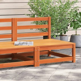 vidaXL Sofá s/ braços p/ jardim 70x70x67 cm pinho maciço castanho-mel