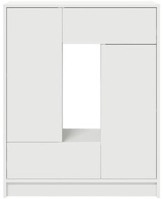 Aparador c/ gavetas e portas 73x31x90 cm branco