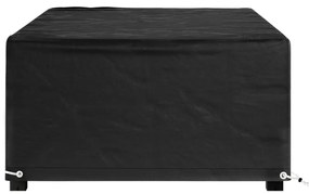 Capa p/ mobiliário de jardim 8 ilhós 125x70x35 cm retangular