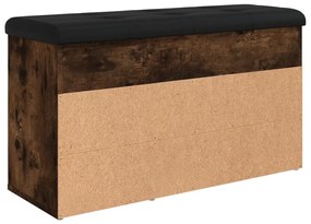 Banco sapateira 82x32x45,5 cm derivados madeira carvalho fumado
