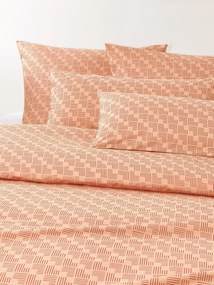 Capa de edredão em percal de algodão com padrão geométrico Inki