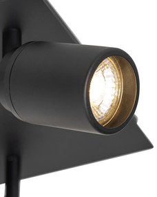 LED Spot de banheiro inteligente quadrado preto IP44 incluindo 3 WiFi GU10 - Ducha Moderno