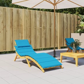 vidaXL Almofadão p/ espreguiçadeira 186x58x4 cm tecido oxford azul