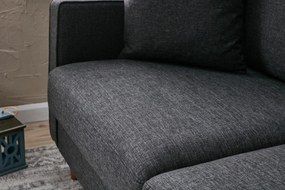 Sofá de 2 Lugares Eva – Antracite – 155x82x90 cm