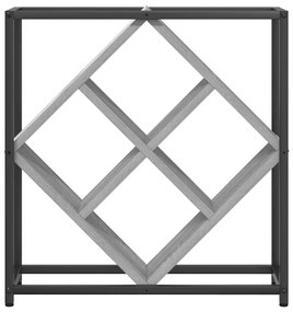Estante de Vinho Cinza Sonoma 51x18x52,5 cm Madeira Industrializada