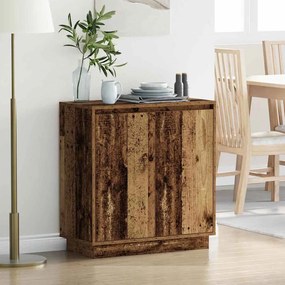 Buffet vidaXL com LED em Madeira Velha 71x34,5x75 cm