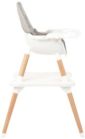 Cadeira refeição para bebé 3 em 1 Multi Cinzento