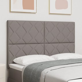 Cabeceira Design de Blocos em Diamante Taupe 160 cm Tecido