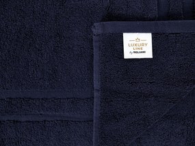 Conjunto de 9 toalhas em algodão azul escuro MITIARO Beliani