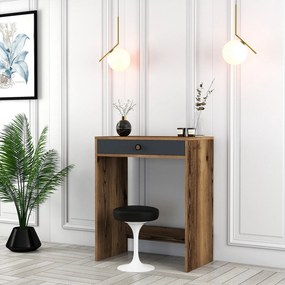 Mesa de Maquilhagem Lizbon – Nogueira Antracite – 70x40x84,7 cm