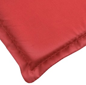Almofadão p/ espreguiçadeira 200x50x3 cm tecido oxford vermelho