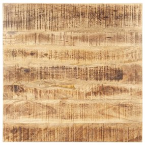 Tampo de mesa madeira de mangueira maciça 25-27 mm 70x70 cm