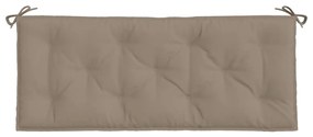 Almofadões banco jardim 2 pcs tecido oxford cinza-acastanhado