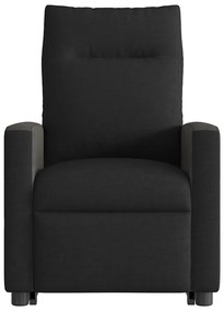 Poltrona de massagens reclinável elevatória tecido preto