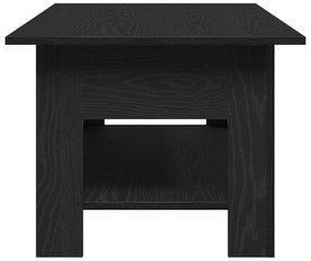 Mesa de café vidaXL em preto e carvalho com dimensões de 102x55x42 cm