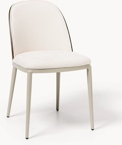 Cadeira de jantar estofada em chenille Amira