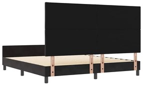 Estrutura de Cama vidaXL Preta 180x200 cm Veludo