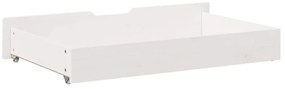Gavetas para cama 2 pcs 95x55x17 cm pinho maciço branco